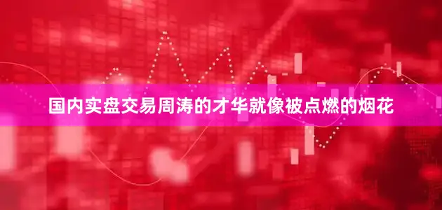 国内实盘交易周涛的才华就像被点燃的烟花